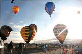 気球競技大会の画像