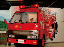 一昔前の消防車