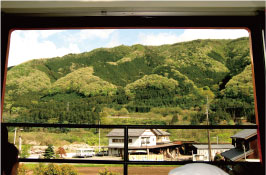 わたらせ渓谷鉄道の車窓