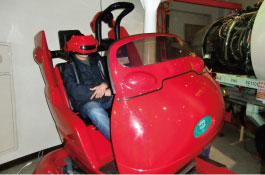 成田航空博物館のシュミレーター